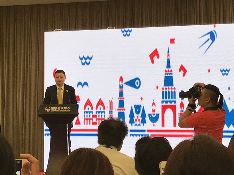 北京市旅游委副主任于干千 介绍北京已经迎接了超过10万俄罗斯游客，鼓励更多中国游客去俄罗斯度假旅游